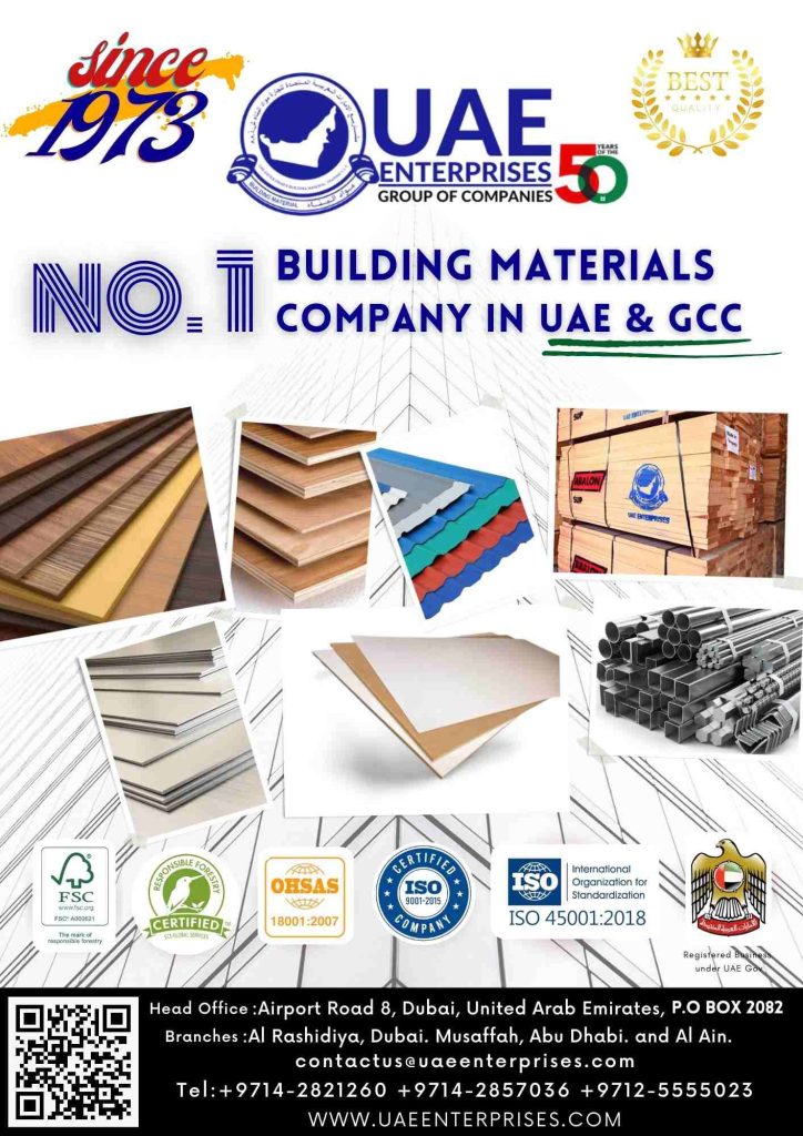 UAE Enterprises Building Materials No.1 Supplier in UAE and GCC call to +971505669689 www.uaeenterprises.com 01 (1)