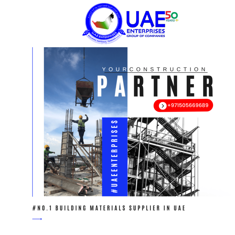 At UAE Enterprises Building Materials, we epitomize excellence, reliability, and innovation in the domain of construction materials. With an unwavering commitment to delivering top-notch products and unparalleled service, we have emerged as the trusted choice for construction projects across the UAE. Our extensive range of superior quality building materials caters to the diverse needs of the ever-expanding construction industry.